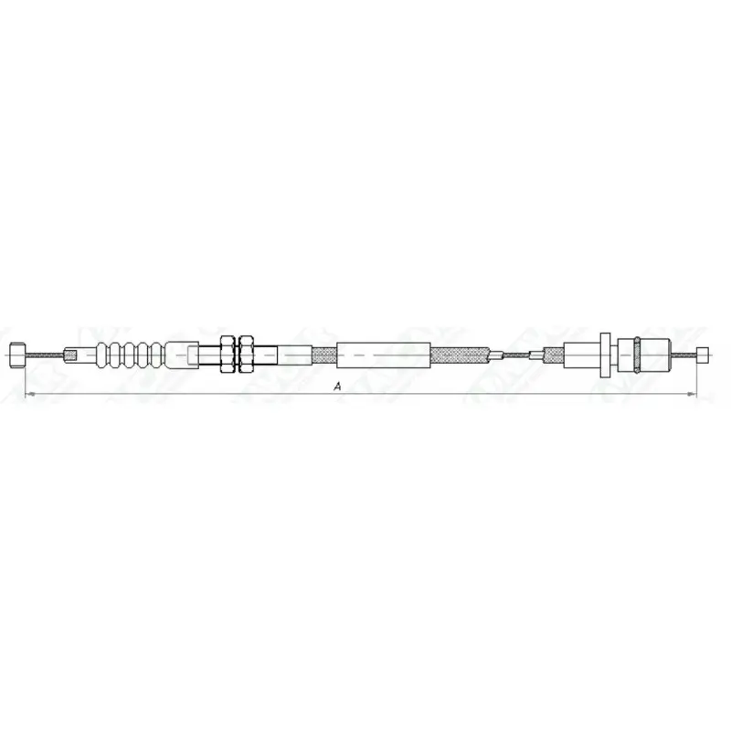 [TOSB-1259] Overdrive Control Cable for 1988-1989 Toyota Corolla 1.6L 4AF (Coupe, Carbureted, Sedan, Wagon)