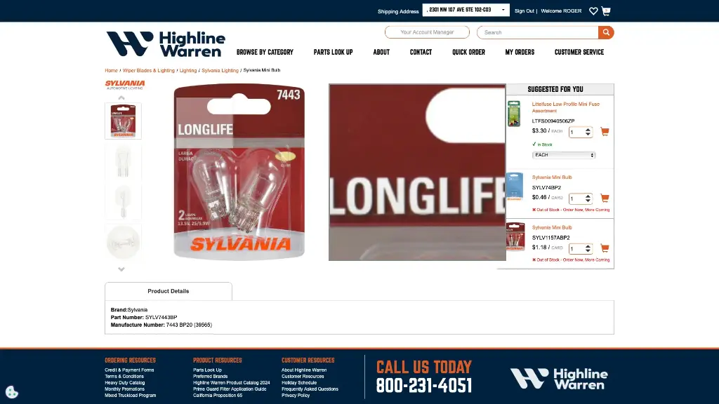 [SYLV7443BP] SYLVANIA MINI BULB