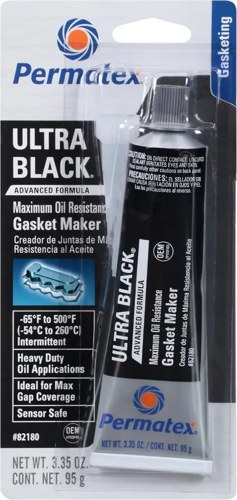 PERMATEX ULTRA BLACK MAXIMUM OIL RESISTANCE RTV SILICONE GASKET MAKER - 3 OZ