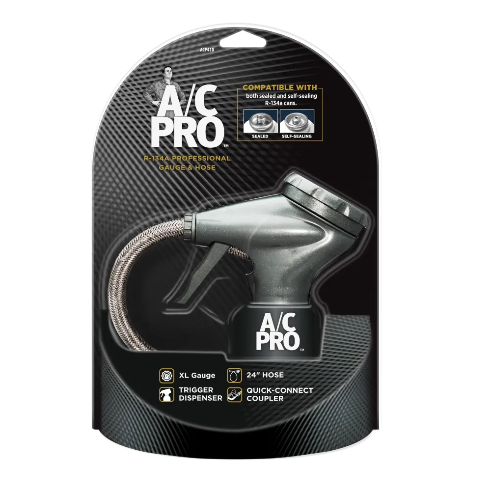 [IDQRACP4104] A/C Pro® R-134a Recharge Gauge and Hose