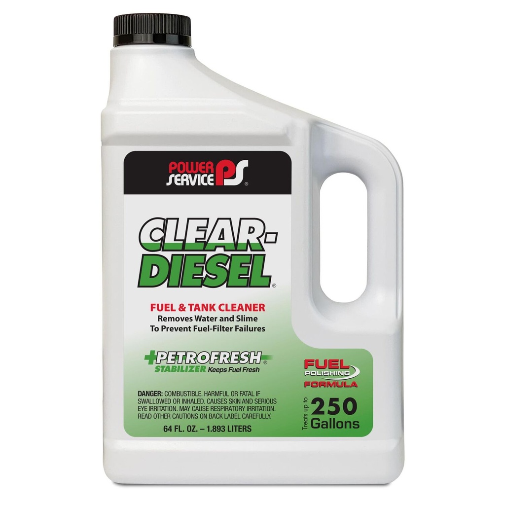 [PSVC9264] Power Service Clear-Diesel Fuel & Tank Cleaner - 64 oz. six pack