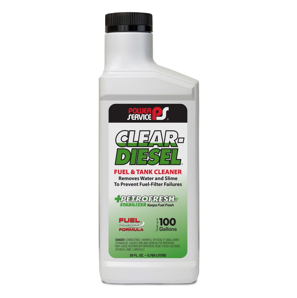 Power Service Clear-Diesel Fuel and Tank Cleaner - 26 oz.
